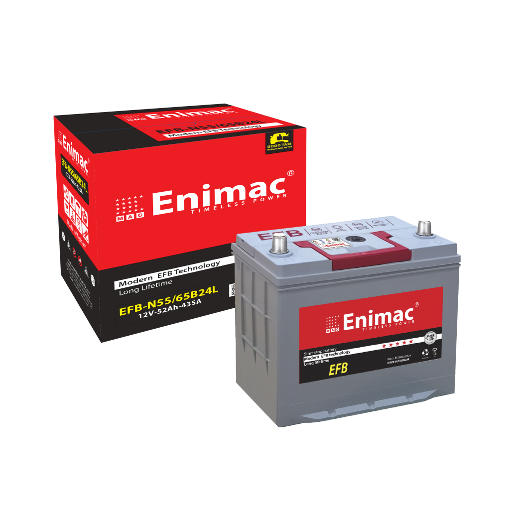 Ắc quy Enimac N55/65B24L 12V - 52Ah